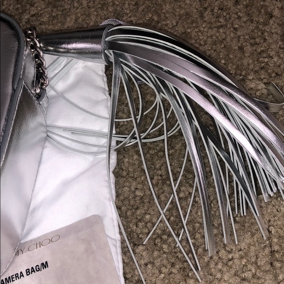 Jimmy Choo Bags Jimmy Choo Athini Camera Bag Silver Nwt Poshmark